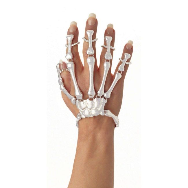 Forum womens Skeleton Hand Bracelet | For Women White Accessory, White, Fits Most One Size UK