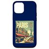 iPhone 13 Paris The Games 1924 Eiffel Tower Scene Case