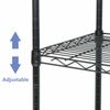 2PCS 5-Tier Shelves Wire Unit Rack Large Space Storage Rolling w/4 Wheel Casters