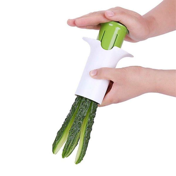 NEEVAS Vegetable Cucumber Divider Gadget Carrot Strawberry Splitter Cutting Slicer Tool