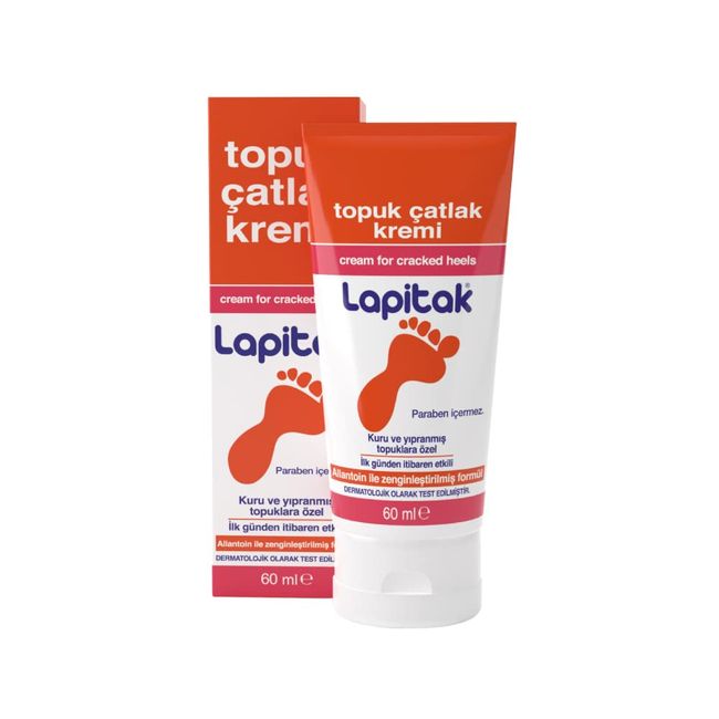 Lapitak Topuk Çatlak Kremi 60ml - Ayak Kremi - Ayak Bakımı - Ayaklardaki Çatlakları Engenlemeye Yardımcı olur. Kuru ve Yıpranmış Ayaklarda 24 saat içinde etkisi hissedilir.