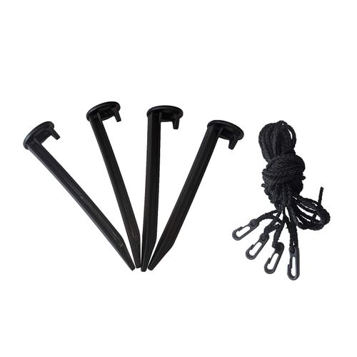 Replacement Yard Inflatable 4 Plastic Stakes and 4 Tethers with Hooks for Home Lawn Yard Garden Holiday Inflatable Decorations