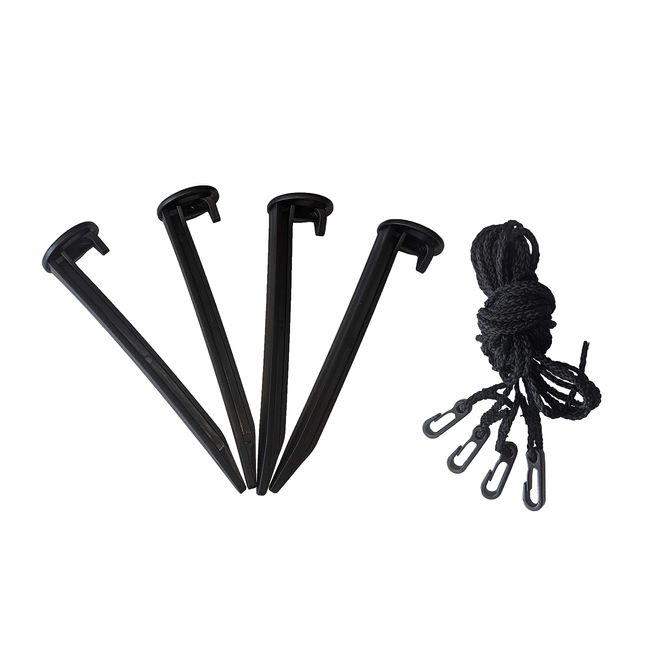 Replacement Yard Inflatable 4 Plastic Stakes and 4 Tethers with Hooks for Home Lawn Yard Garden Holiday Inflatable Decorations
