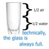 CafePress Glass 1 2 Full 20 oz Ceramic Mega Mug