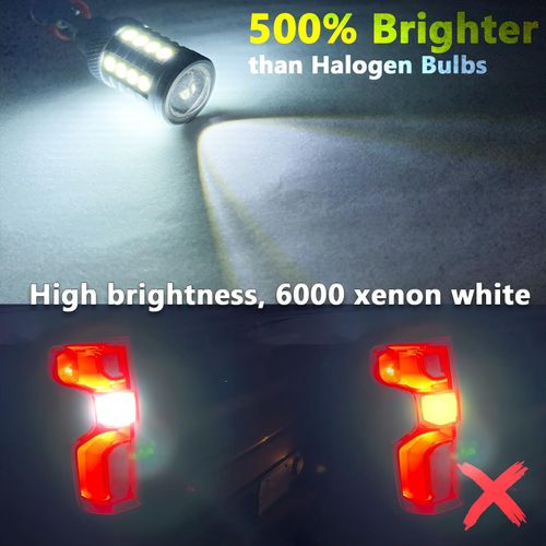 FAXCARS 921 W16W LED Reverse Backup Light Bulbs for 2014-2020 2021 2022 2023 2024 2025 Chevy Silverado 1500, 6000K Cool White Super Bright 912 OEM Replacement Plug and Play
