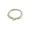 PILGRIM Indigo 3-in-1 Bracelet Set, 17 cm, Glass Brass Rubber