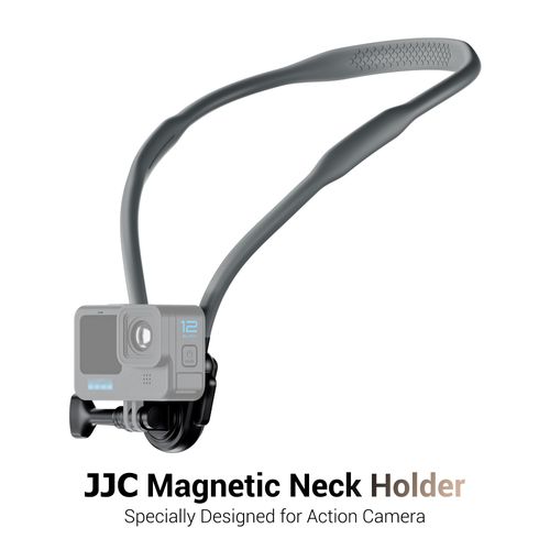 JJC Neck Mount for Action Camera, POV Neck Holder for Gopro 13/12/11, DJI OSMO Action 5 Pro/4, Insta360 X5/X4/Ace Pro, AKASO, Quick Release & Angles Adjustment for Content Creating Video Filming