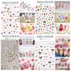 EBANKU Animal Nail Stickers, Cute, Character Design, 840 Types to Choose From, Ultra Thin, Layered, Children's Stickers, Stickers