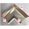 Gutter Box Miter 5" INSIDE Corner 90 ° - High Gloss White - 5K Gutter - K Style