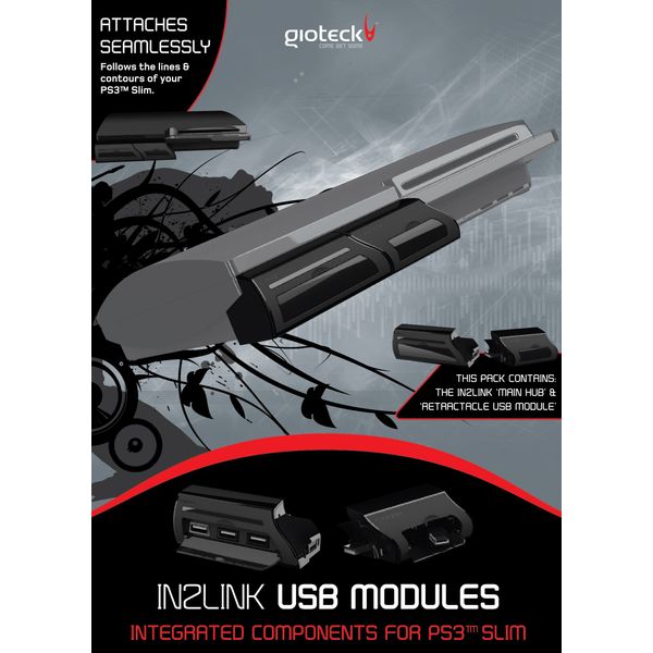 Gioteck PS3 Slim In2Link Pack (main unit plus expansion pack)