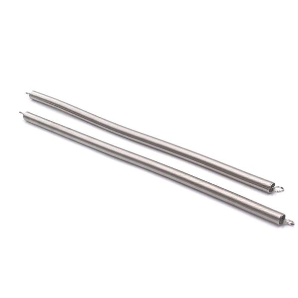 2Pcs Zinc Plated Steel Wire Extension Spring 15 Inch