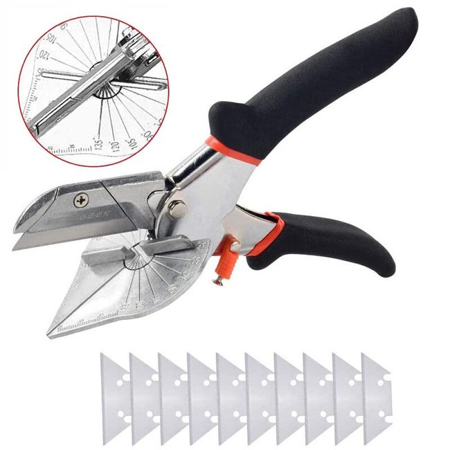 Number-one Multi Angle Miter Shear Cutter 8'' Multifunctional Trunking  Shears Hand Tools 45 Degree To 135 Degree Miter Shears Cutting Tool