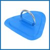 A ABSOPRO 4pcs D Ring Patch PVC Stainless Steel Triangle Shape Blue for Kayak Item Replacement
