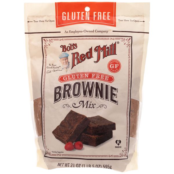 Bob’s Red Mill Gluten Free Brownie Mix, 21 Ounce, Pack of 4