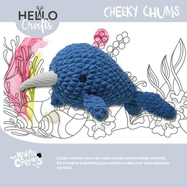 KNITTY CRITTERS Cheeky Chums - Narwhal