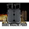 Universal OWB Double Magazine Pouch/Case/Holder w/ Paddle for 9mm/40/45 Mags
