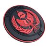 Task Force 141 Black Operative PVC Airsoft Paintball Cosplay Patch (Red)