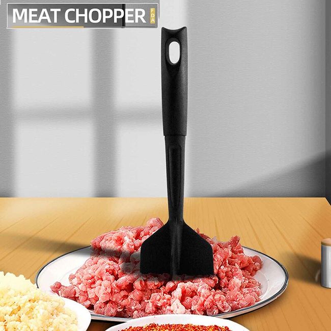 1pc, Meat Chopper, Heat Resistant Meat Masher For Hamburger Meat, Ground  Beef Masher, Plastic Hamburger Chopper Utensil, Ground Meat Chopper, Non  Stic