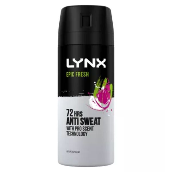 Lynx Epic Fresh Grapefruit & Tropical Pineapple Scent Antiperspirant Deodorant Spray 150ml