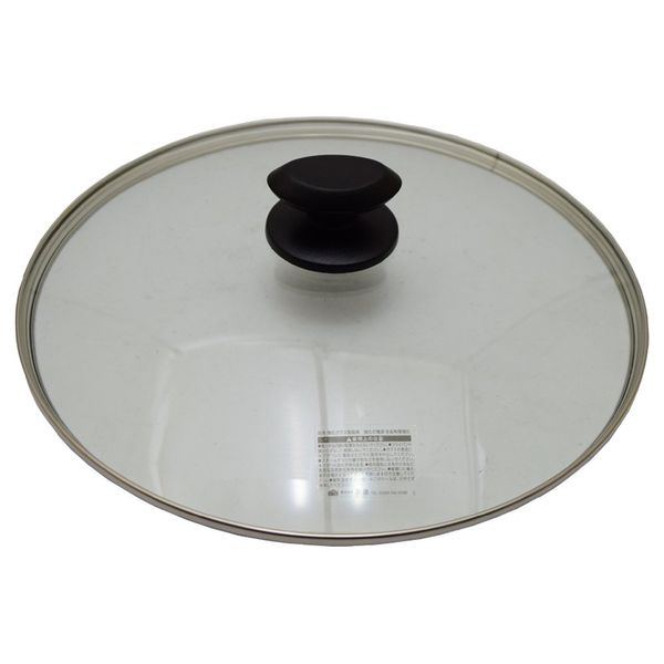 Takagi Tempered Glass Lid, 11.8 inches (30 cm), Glass Lid, Durable, Scratch-Resistant, Made of Physical Tempered Glass, Transparent and Visible Contents, Pots, Pans, Lids, Lids, Cooking