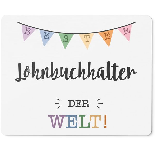 JUNIWORDS Mauspad Mousepad, Bester Lohnbuchhalter der Welt (5709465)