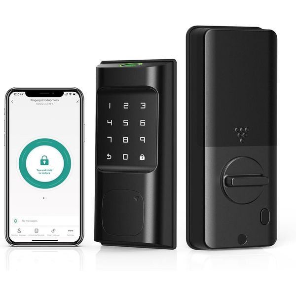 IRONZON Keyless Entry Door Lock Ty152 Fingerprint App Control Digital Smart Lock