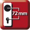 ABUS 89633 Security Door Fitting Type KKZS700 F2 Nickel Silver