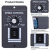 Motor Speed Controller, DC12-60V 20A DC Brush Motor Speed Controller Forward/Reverse & Variable Speed Regulator for DIY & Industrial Use