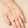 Philip Jones Gold Plated Multi Daisy Necklace
