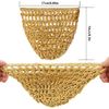 AEVBSOY 3 Pcs Mesh Hair Net Crocheted Thick Short Hair Net Cap Crochet Beanie Soft Rayon Knit Snood Hat Sleeping Women Hairnet Snoods Cover Ornament for Women Hair Accessories Sleeping Hairnet Black