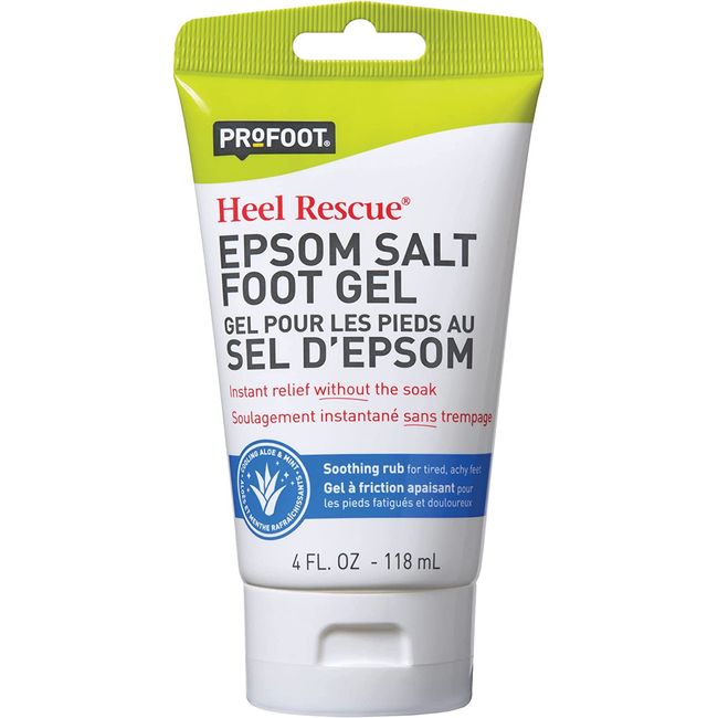 PROFOOT Epsom Salt Foot Gel, 4 Ounce, Soothing Relief for Painful, Tired, Aching