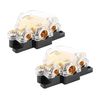 HAMILO 3 Branch Car Audio System Power Distribution Blocks for Car Boat 2 Pcs