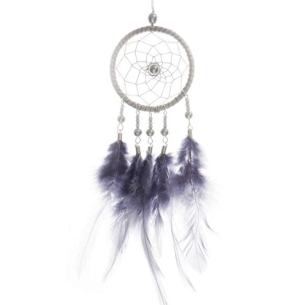 COMODO VIENTO Handmade Dream Catcher Pearl Pink White Silver