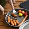 A.S.F. OUTDOOR Titanium Cutlery Set (Fork with Hook, Knife with Hook)