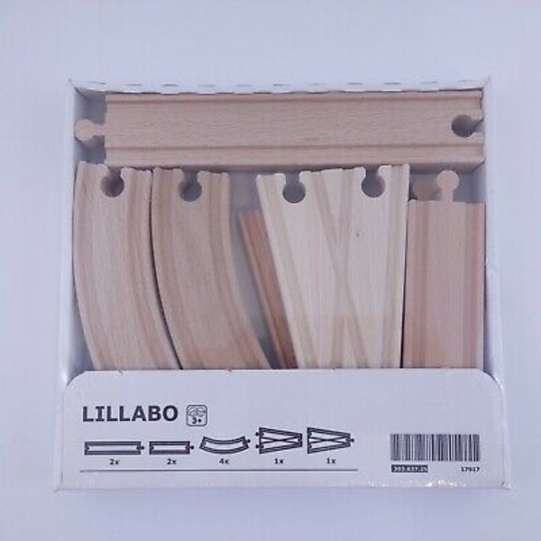 Ikea LILLABO Train Track Set 10 pieces Straight, Curved, Y-Track NEW