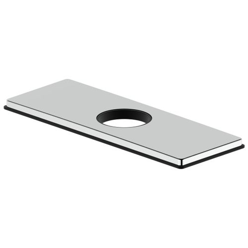 Derengge 4 Inch Bathroom Square Escutcheon Hole Cover, Faucet Deck Plate,1 Hole or 3 Hole Centerset Faucet Parts,RP-1064-CP,Polished Chrome Finished