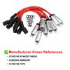 New 8 Pack 12" Ignition Spark Plug Wire Cable Kit GM 9748GG For Chevy 19005218