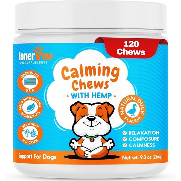 Natural Calming Dog Treats with Chamomile Efficient Dog Stress Reliever