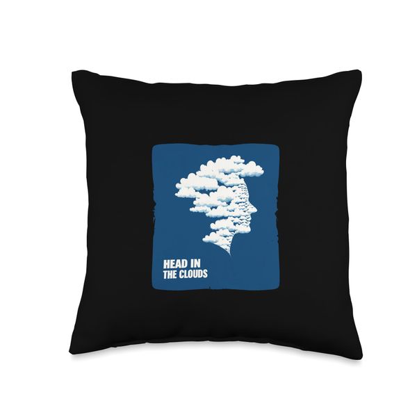 Daydream Mode with Head in the Clouds Costume Throw Pillow