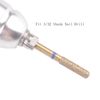 MZCMSL Cylinder Cuticle Drill Bits Set, 6pcs Round Top Russian Manicure Bits, 3/32 Shank efile Bit (Medium)