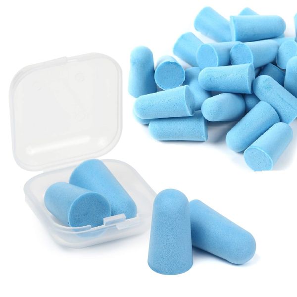 VERISSY Earplugs, 100 Set (200 Pieces), Bulk Set, Separated Packaging for Deterioration, Disposable Type, Hygienic, Includes 1 Carrying Case, Noise Protection, Ear Stoppers