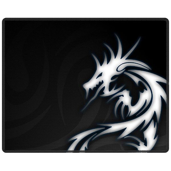 MECOOL Gaming Mouse Pad/Mat for Computer Laptop 10.23"x8.26"x0.08" Keyboard Pad Desk Pad with Anti-slip Rubber Base Rectangle Mouse Pad Mat-White Dragon