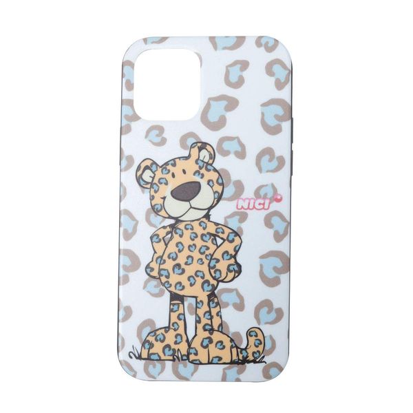 NIKI Hybrid Back Case Leopard Silver Gray iPhone 12/12 Pro iP2061-NC04