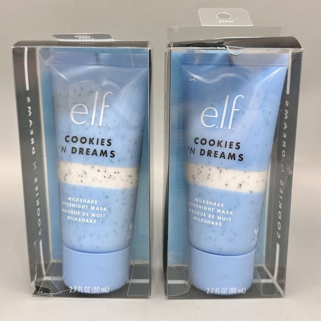 e.l.f. Cookies 'N Dreams Milkshake Overnight Mask Damaged Boxes 2PK x 2.7 oz