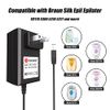 PKPOWER AC Adapter for Braun Silk Epil Lady Shaver Epilator EE110 5306 5316 5317, Power Supply for Braun Silk Epil 3 Perfection SE3170 SE3270 Pl-41-77 V-3 PI-41-77 V-3