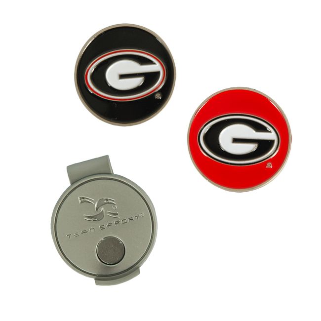 Team Effort Georgia Bulldogs Hat Clip & 2 Ball Markers