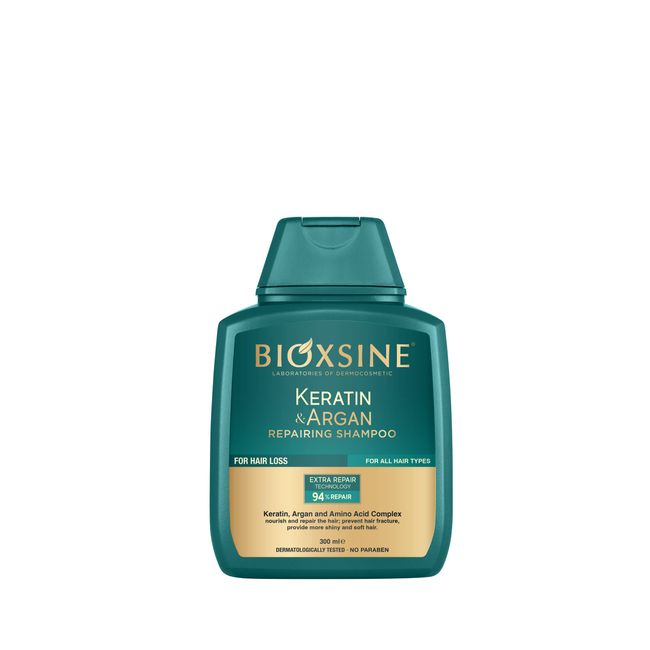 Bioxsine Keratin & Argan Repairing Hair Care Shampoo/Haarshampoo 300ml für alle Haartypen