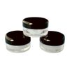 5ml Empty Plastic Cosmetic Jars x 10 CLEAR with BLACK Lids for Creams/Sample/Make-Up/Glitter Storage