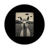 Funny alfalfa Selfie with UFOs Weird Alien PopSockets Swappable PopGrip