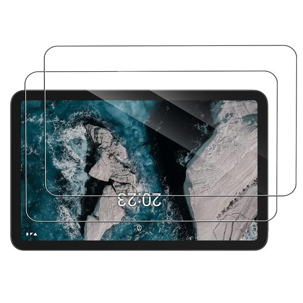 [2 Pack]Tempered Glass Compatible with Nokia T21 2023/ Nokia T20 2021 Tablet 10.36" ,Ultra Resistant,Anti Fingerprints,HD Clear,No Bubbles,9H Hardness Protector Film Tempered Glass Film,Transparent